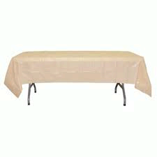 Ivory Plastic  Table Cover
