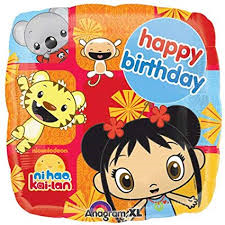 Ni Hao Kai-Lan Birthday Mylar Balloon