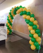 green and good   balloon arch