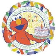 Elmo Happy Birthday Cake Mylar