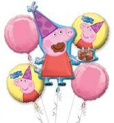 Peppa Pig  Mylar Balloon Bouquet