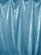 blue sequin pipe and drape
