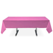Hot Pink Plastic  Table Cover