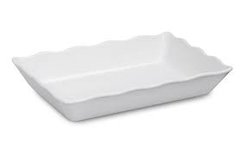 white serving tray 96oz/3 QT, 13 3/4" x 9 1/2"