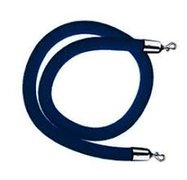 navy blue velvet rope chrome  hooks