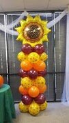 Sunflower Balloon Column