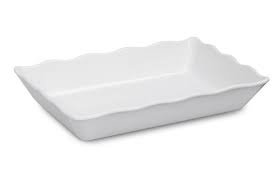 white serving tray 96oz/3 QT, 13 3/4
