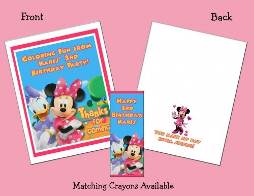 personalized coloring books and crayons