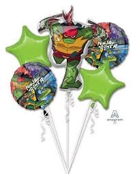 Ninja Turtle  Mylar Balloon Bouquet