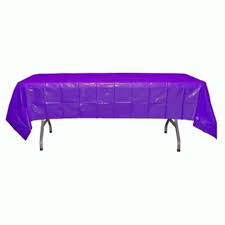 Purple  Plastic  Table Cover