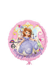 Sofia the First Birthday Mylar Balloon