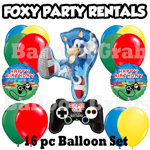 Sonic the Hedgehog  Mylar Balloon bundle 