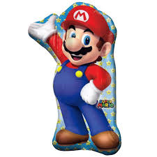 Super Mario Supershape Mylar Balloon