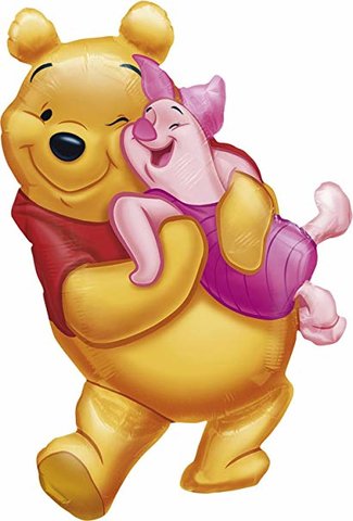 Winnie the Pooh and Piglet Jumbo Mylar