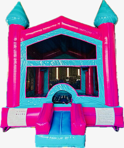 Large Pink Marble Bounce House