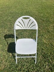 White Fan Back Chairs