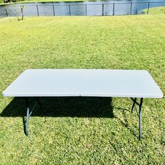 6ft White Folding Table