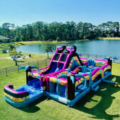 Island Flow Wrap Around Obstacle Course/Slide
