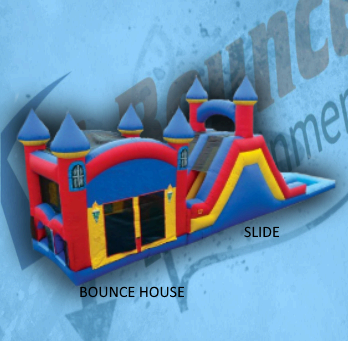 Double Play B: bounce house and slide Double Play B: bounce house and slide
