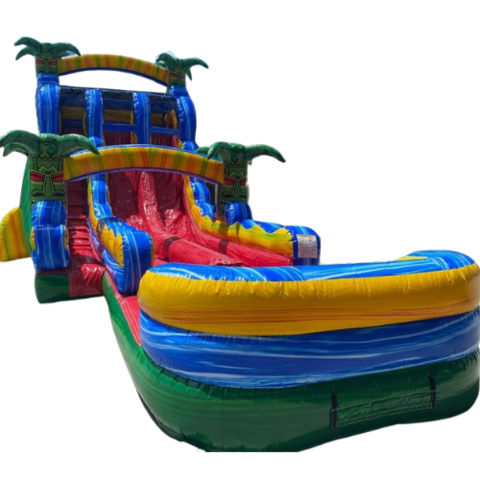 Island Revenge Dual Lane Inflatable Water Slide Island Revenge Dual Lane Inflatable Water Slide