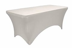 White Stretch 6' Table Linen