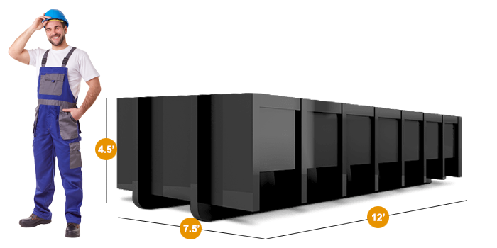 Rent a 10 yard roll-off dumpster