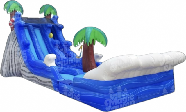 20’ Malibu Splash Dual Lane Slide 20’ Malibu Splash Dual Lane Slide