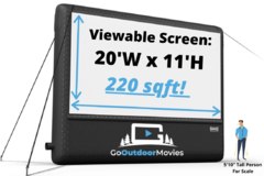 20' x 11' AIRSCREEN Outdoor Movie Package