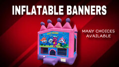 Bounce House With Banners Bounce House With Banners