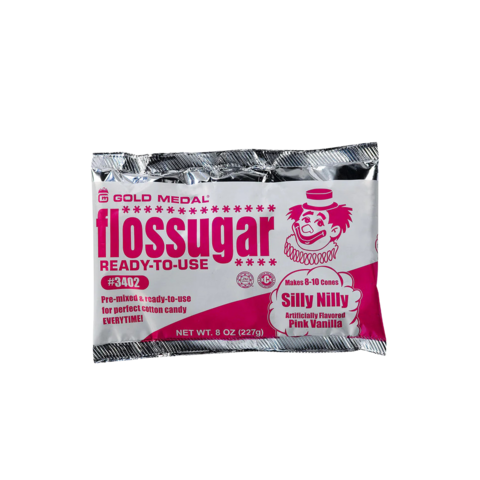 Silly Nilly Pink Vanilla Flossugar (8 oz) Silly Nilly Pink Vanilla Flossugar (8 oz)