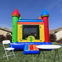 COMBO DEAL #2: Bounce house, 6 round tables, and 48 chairs