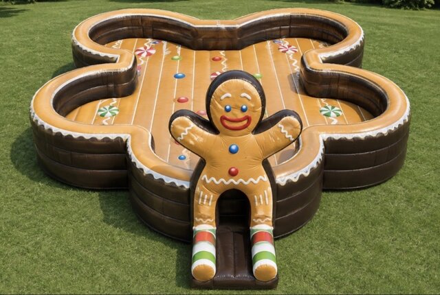 Gingerbread Inflatable Playground Gingerbread Inflatable Playground