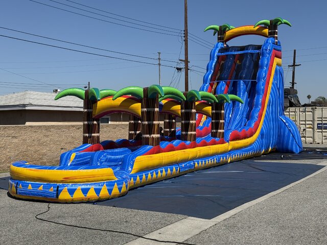 27ft Tropical Rainbow W/ Slip N Slide 27ft Tropical Rainbow W/ Slip N Slide