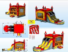 CASTLE BOUNCE SLIDE COMBO