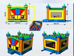 CASTLE WITH BASKETBALL AND OBSTACLE