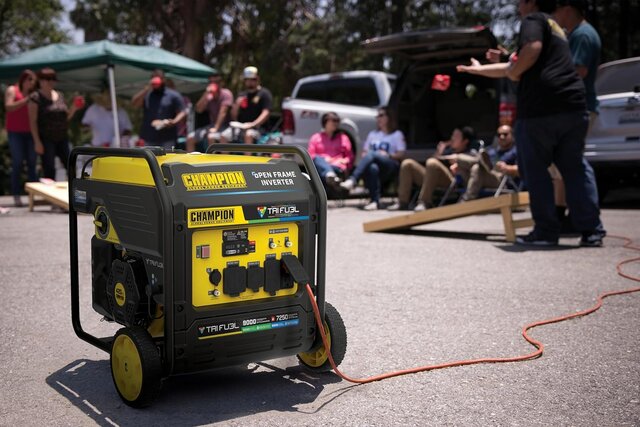 9000-Watt Electric Start Tri Fuel Portable Open Frame Inverter Generator with Quiet Technology 9000-Watt Electric Start Tri Fuel Portable Open Frame Inverter Generator with Quiet Technology
