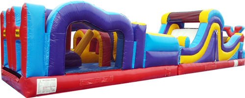 50ft-Obstacle Course with Rock Wall Slide (Interactives) 50ft-Obstacle Course with Rock Wall Slide (Interactives)