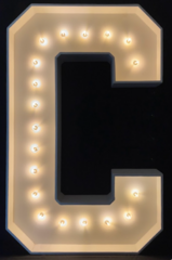 Marquee Letters C