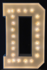 Marquee Letters D