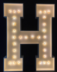 Marquee Letters H