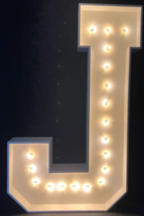 Marquee Letters J