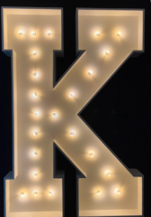 Marquee Letters K