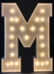 Marquee Letters M