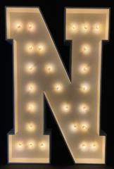 Marquee Letters N