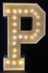 Marquee Letters P