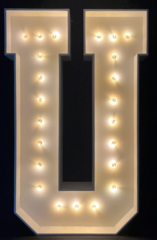 Marquee Letters U
