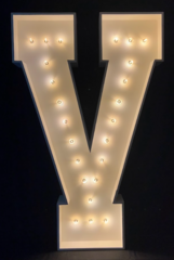 Marquee Letters V