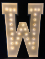 Marquee Letters W