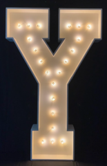 Marquee Letters Y