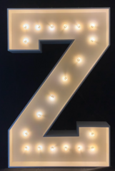Marquee Letters Z
